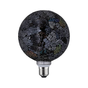 Miracle Mosaic Edition Standard 230V LED Globe G125 E27 470lm 5W 2700K dimmbar Schwarz