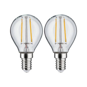 Filament 230V LED Tropfen E14 2x250lm 2x2,7W 2700K Klar