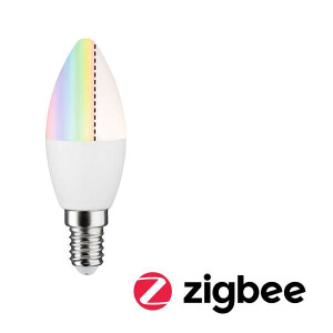 Smart Home Zigbee Standard 230V LED Kerze E14 470lm 6,3W RGBW+ dimmbar Matt