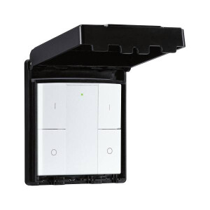 Wandschalter Smart Home Zigbee On/Off/Dimm Outdoor Schwarz