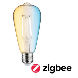 Smart Home Zigbee Filament 230V LED Kolben E27 806lm 7W Tunable White dimmbar Klar