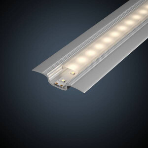 LED Strip Einbauprofil Step 1m Alu eloxiert Satin