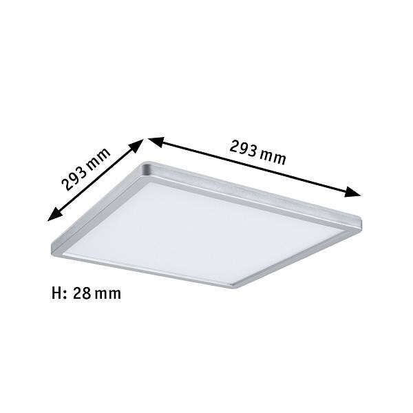 Paulmann LED Panel Atria Shine Backlight eckig 293x293mm 4000K Chrom ,  31,95 €