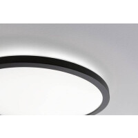 LED Panel 3-Step-Dim Atria Shine Backlight rund 420mm 4000K Schwarz dimmbar