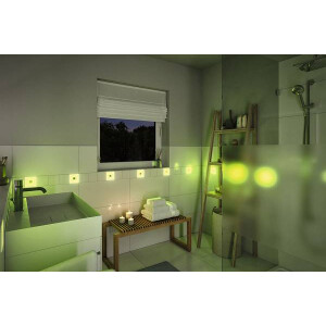 LumiTiles Zubehör Smart Home Zigbee Square Touch Modul IP44 100x10mm RGBW+ Weiß Kunststoff Aluminium