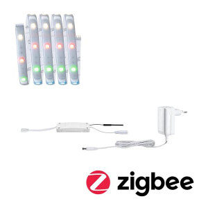 MaxLED 250 LED Strip Smart Home Zigbee RGBW beschichtet Basisset 1,5m IP44 9W 300lm 30LEDs/m RGBW+ 24VA