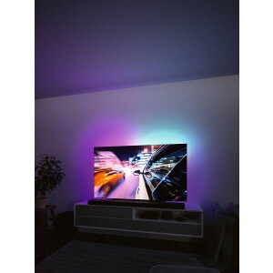 EntertainLED USB LED Strip TV-Beleuchtung 65 Zoll 2,4m 4W 60LEDs/m RGB+