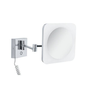 HomeSpa LED Kosmetikspiegel Jora IP44 White Switch 60lm 230V 3,3W Chrom Weiß Spiegel