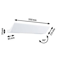 LED Wandleuchte Smart Home Zigbee Ranva Tunable White 1.400lm / 210lm 230V 13W dimmbar Weiß matt