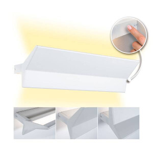 LED Wandleuchte 3-Step-Dim Stine 2700K 1.400lm / 410lm 230V 13 / 1x4W dimmbar Weiß matt
