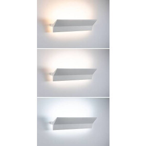 LED Wandleuchte Smart Home Zigbee Stine Tunable White 1.400lm / 410lm 230V 13W dimmbar Weiß matt