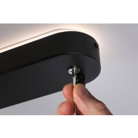 LED Pendelleuchte Smart Home Zigbee Puric Pane Effect 6x6 / 1x3W Schwarz