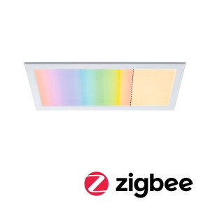 LED Panel Smart Home Zigbee Amaris eckig 595x295mm RGBW Weiß matt dimmbar