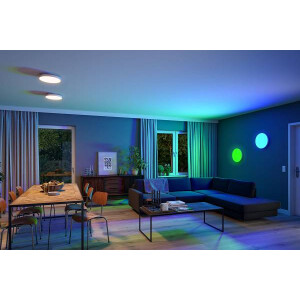 LED Panel Smart Home Zigbee Velora rund 400mm RGBW Weiß dimmbar