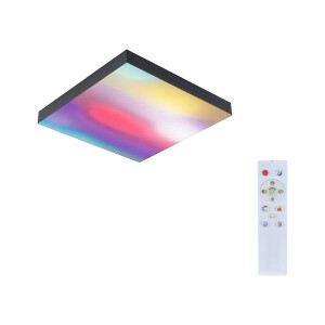 LED Panel Velora Rainbow dynamicRGBW eckig 295x295mm 3000 - 6500K Schwarz dimmbar