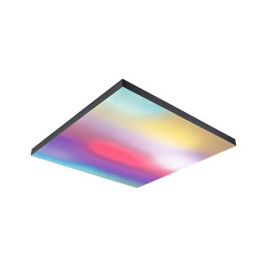 LED Panel Velora Rainbow dynamicRGBW eckig 595x595mm 3000 - 6500K Schwarz dimmbar