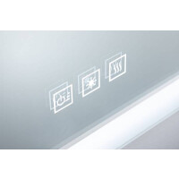HomeSpa LED Leuchtspiegel Mirra IP44 White Switch 1600lm 230V 22W dimmbar Chrom Weiß