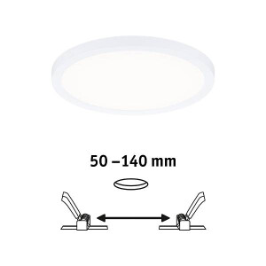 VariFit LED Einbaupanel Areo IP44 rund 175mm 4000K Weiß
