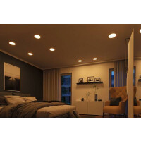 VariFit LED Einbaupanel Smart Home Zigbee Areo IP44 rund 175mm Tunable White Chrom matt dimmbar