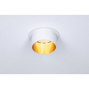 LED Einbauleuchte 3-Step-Dim Gil Coin Basisset IP44 rund 68mm Coin 3x6W 3x470lm 230V dimmbar 2700K Weiß matt Gold