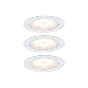 LED Möbeleinbauleuchten Micro Line 3er-Set rund 65mm 3x4,5W 3x300lm 230V 2700K Weiß