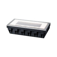 Solar LED Bodeneinbauleuchte Box IP67 2700K 7,5lm Edelstahl Klar
