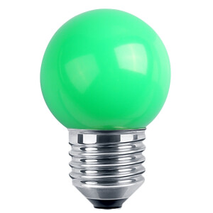 LED Deko MiniGlobe 1W E27 gr&uuml;n