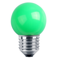 LED Deko MiniGlobe 1W E27 grün