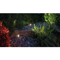Plug & Shine LED Gartenstrahler Plantini Einzelspot IP65 3000K 1,4W Anthrazit