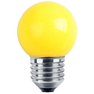 LED Deko MiniGlobe 1W E27 gelb