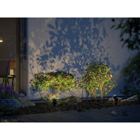Plug & Shine LED Gartenstrahler Smart Home Zigbee Pike Einzelspot IP65 RGBW+ 4,5W Anthrazit