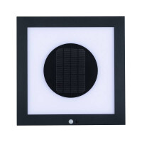 Solar LED Panel Taija Bewegungsmelder IP44 3000K 85lm Anthrazit