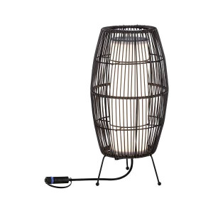 Plug & Shine LED Lichtobjekt Basket Einzelleuchte IP44 3000K 7,8W Braun
