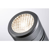 Plug & Shine LED Gartenstrahler Radon Einzelspot IP65 3000K 11W Grau