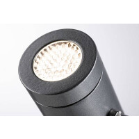 Plug & Shine LED Gartenstrahler Radix Einzelspot IP65 3000K 6W Grau