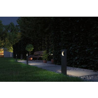 Plug & Shine LED Gartenstrahler Radix Einzelleuchte IP65 3000K 6,5W Grau