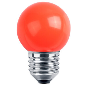 LED Deko MiniGlobe 1W E27 rot