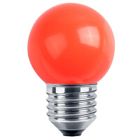 LED Deko MiniGlobe 1W E27 rot