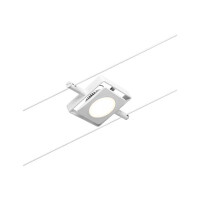 CorDuo LED Seilsystem MacLED Einzelspot 250lm 4,5W 3000K 12V Weiß matt Chrom