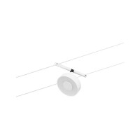 CorDuo LED Seilsystem Circle Einzelspot 180lm 5W 3000K 12V Weiß matt Chrom