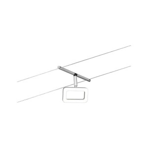 CorDuo LED Seilsystem Frame Einzelspot 280lm 4,8W 3000K 12V Chrom matt Chrom