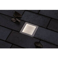 LED Bodeneinbauleuchte Smart Home Zigbee Brick insektenfreundlich IP67 eckig 100x100mm Tunable Warm 1W 18lm 230V Edelstahl Edelstahl