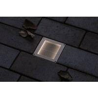 LED Bodeneinbauleuchte Smart Home Zigbee Brick insektenfreundlich IP67 eckig 100x100mm Tunable Warm 1W 18lm 230V Edelstahl Edelstahl
