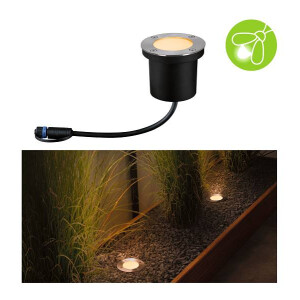 Plug & Shine LED Bodeneinbauleuchte Floor Einzelleuchte Insektenfreundlich IP67 2200K 4,5W Anthrazit