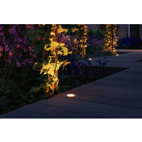 Plug & Shine LED Bodeneinbauleuchte Floor Basisset Insektenfreundlich IP67 2200K 3x2W 21VA Silber