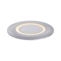 LED Bodeneinbauleuchte Goldlicht insektenfreundlich IP67 rund 50mm 2200K 2,2W 15lm 230V Alu Kunststoff Metall