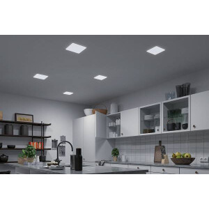 VariFit LED Einbaupanel Veluna IP44 eckig 215x215mm White Switch Transparent