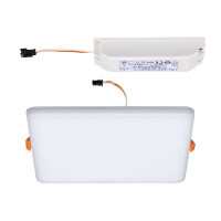 VariFit LED Einbaupanel Veluna IP44 eckig 215x215mm White Switch Transparent