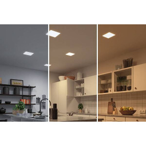VariFit LED Einbaupanel Smart Home Zigbee Veluna IP44 eckig 185x185mm Tunable White Satin dimmbar