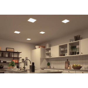VariFit LED Einbaupanel Smart Home Zigbee Veluna IP44 eckig 215x215mm Tunable White Satin dimmbar
